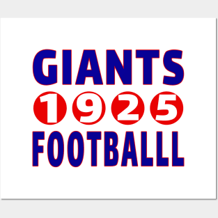 Giants Football 1925 Classic Posters and Art